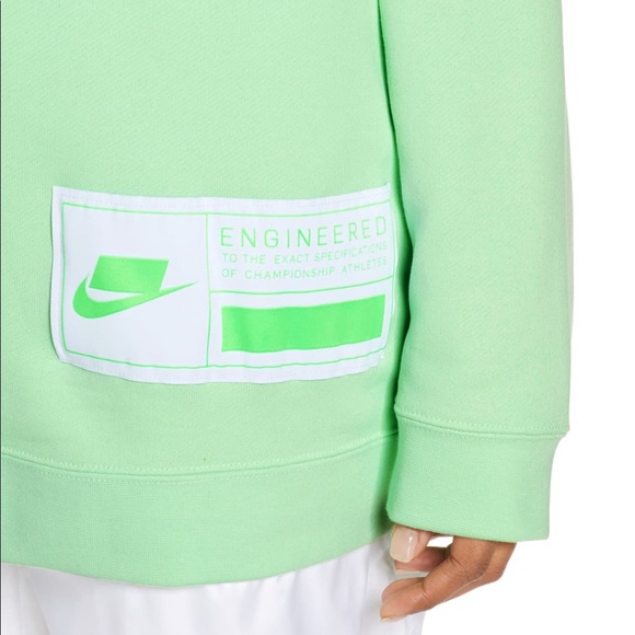 Nike lime green sweatshirt NWT - Picture 4 of 5
